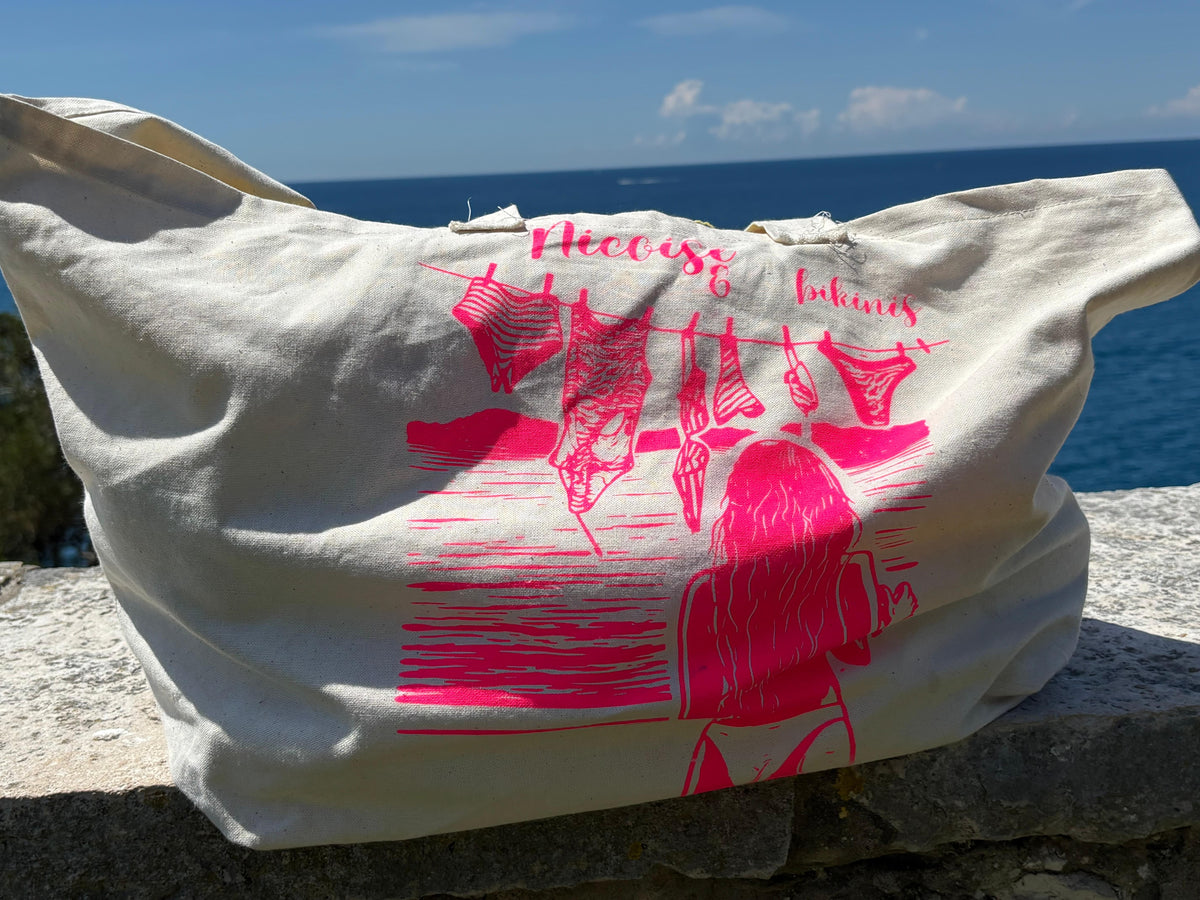 Sac Spritz Of Nice élégant parfait pour la plage, léger et stylé pour vos sorties ensoleillées.